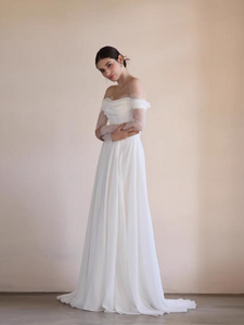 The Fabiana Wedding Bridal Off Shoulder Gown