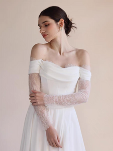 The Fabiana Wedding Bridal Off Shoulder Gown