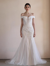 Load image into Gallery viewer, The Farryn Wedding Bridal Off Shoulder Gown