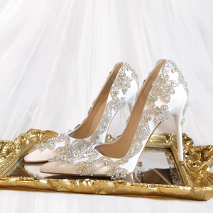 The Grecie Wedding Bridal Crystal Heels