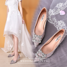 Load image into Gallery viewer, The Primrose Wedding Crystal Flats