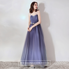 Load image into Gallery viewer, The Cassie Blue Ombre Sleeveless Gown