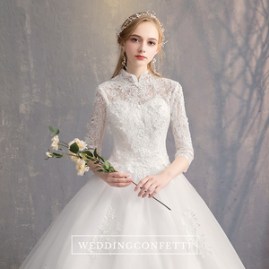 The Allison Wedding Bridal Cheongsam High Collar Gown