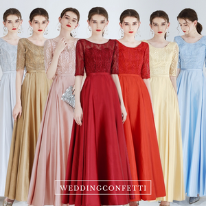The Zahrina Long Sleeves Gown (Various Colours)