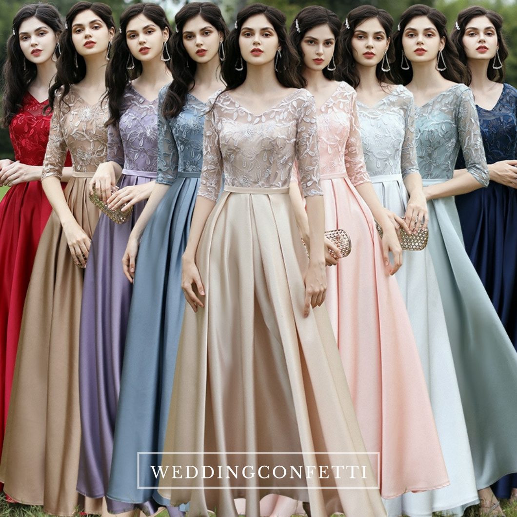 The Rayna Long Sleeves Gown (Various Colours)