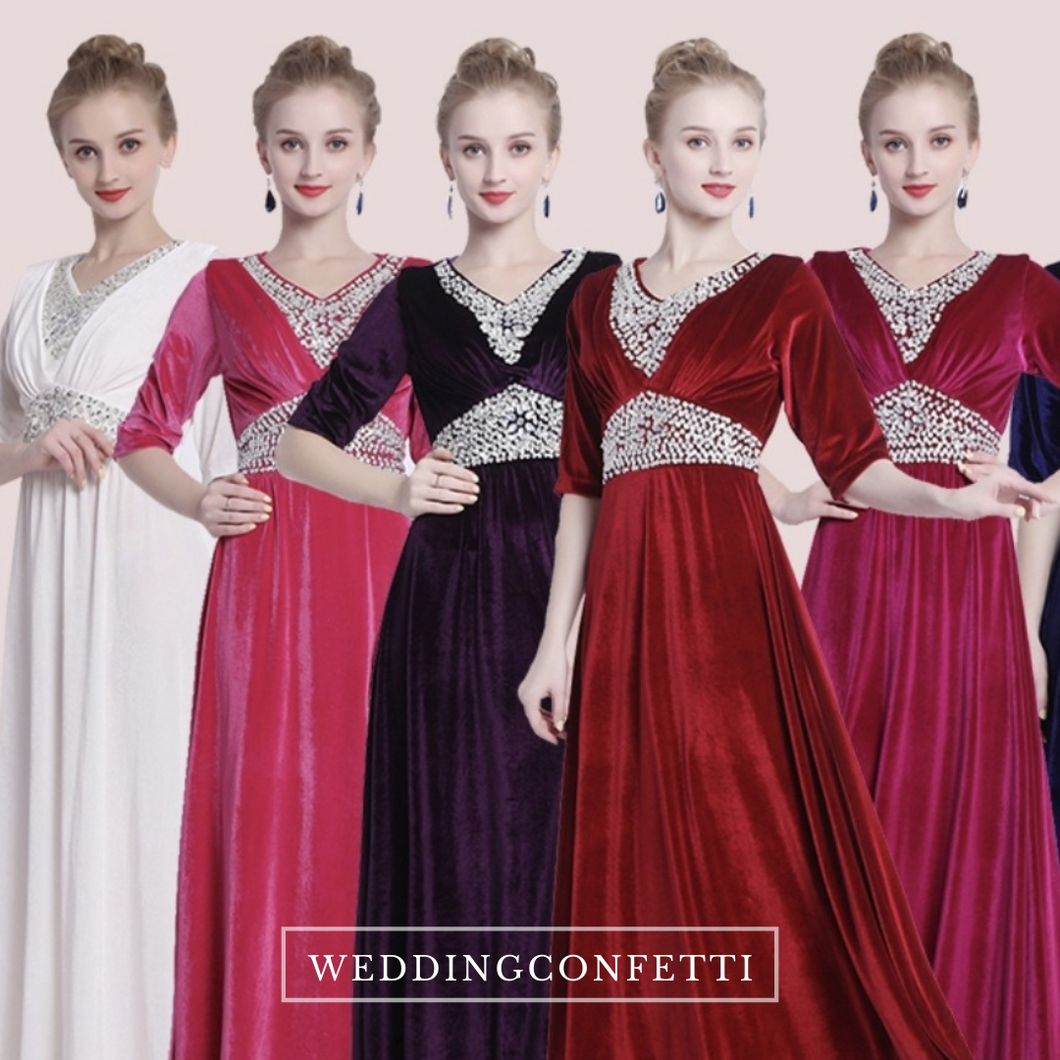 The Hesgel Long Sleeves Gown (Various Colours)