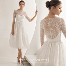 Load image into Gallery viewer, The Lorraine Wedding Bridal Midi Gown
