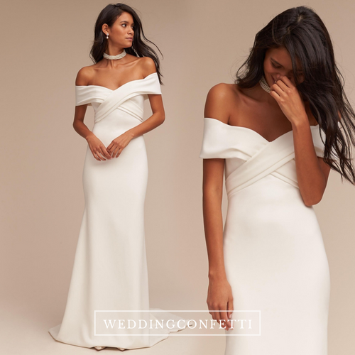 The Penny Wedding Bridal Off Shoulder Gown