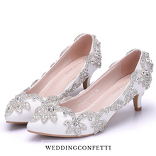 Load image into Gallery viewer, The Grecia Wedding Bridal Crystal Heels