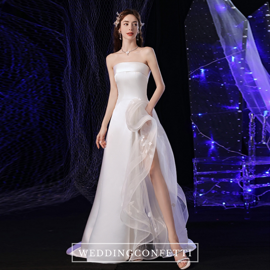 The Lynette Wedding Bridal White Tube Gown
