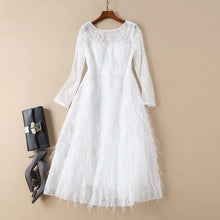 Load image into Gallery viewer, The Derlaine White / Black Sleeveless Gown - WeddingConfetti