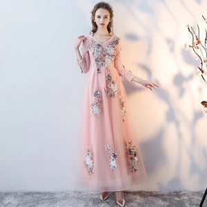 The Melyssa Floral Pink Lace Dress - WeddingConfetti