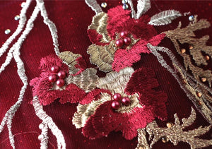 The Raureni Red Sleeveless Gown - WeddingConfetti