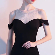 Load image into Gallery viewer, The Tiffanie Black Off Shoulder Gown - WeddingConfetti