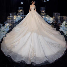 Load image into Gallery viewer, The Maureena Wedding Bridal Off Shoulder Gown