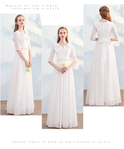 The Kistina Long Sleeves Royal Blue / White / Red / Fuchsia / Black Dress  (Available in 5 colours) - WeddingConfetti