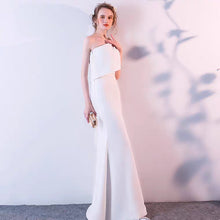 Load image into Gallery viewer, The Leia Toga White Gown - WeddingConfetti