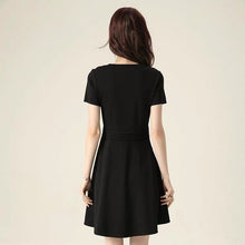 Load image into Gallery viewer, The Vanesse Black Short Sleeves Dress - WeddingConfetti