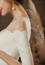 Load image into Gallery viewer, The Penelope Wedding Bridal Scalloped Hemline Off Shoulder Gown