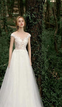 Load image into Gallery viewer, The Gretel Wedding Bridal Scoop Neck Gown