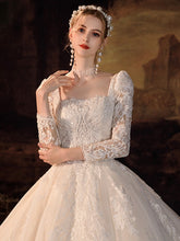 Load image into Gallery viewer, The Cladestine Wedding Bridal Mid Sleeves Gown