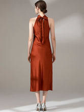 Load image into Gallery viewer, The Ferlyn Halter Satin Dress