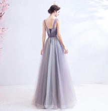 Load image into Gallery viewer, The Kaia Purple Sleeveless Ombre Gown