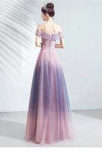 Load image into Gallery viewer, The Kaira Ombre Off Shoulder Gown