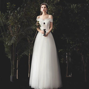 The Norgan Wedding Bridal Off Shoulder Gown - WeddingConfetti