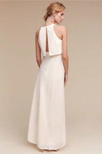 Load image into Gallery viewer, The Fleur Wedding Bridal Crop Top Maxi &amp; Skirt (Customisable) - WeddingConfetti