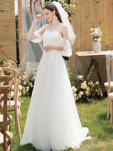 Load image into Gallery viewer, The Faire Wedding Bridal Strapless Tube Gown