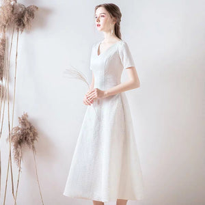 The Lilette Short Sleeve Bohemian Dress - WeddingConfetti