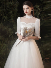 Load image into Gallery viewer, The Agatha Wedding Bridal Mid Sleeves Gown