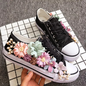Wedding Bridal Floral Sneakers (Available in 2 colours) - WeddingConfetti