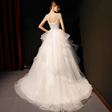 Load image into Gallery viewer, The Meredith Wedding Bridal Sleeveless Illusion Gown - WeddingConfetti