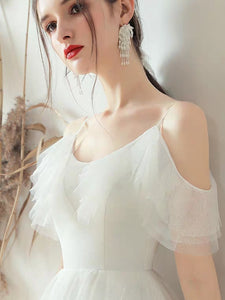 The Viveca Wedding Bridal Off Shoulder Dress - WeddingConfetti