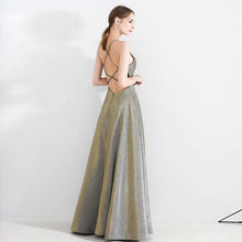 Load image into Gallery viewer, The Kris Ombre Gold Sleeveless Gown - WeddingConfetti