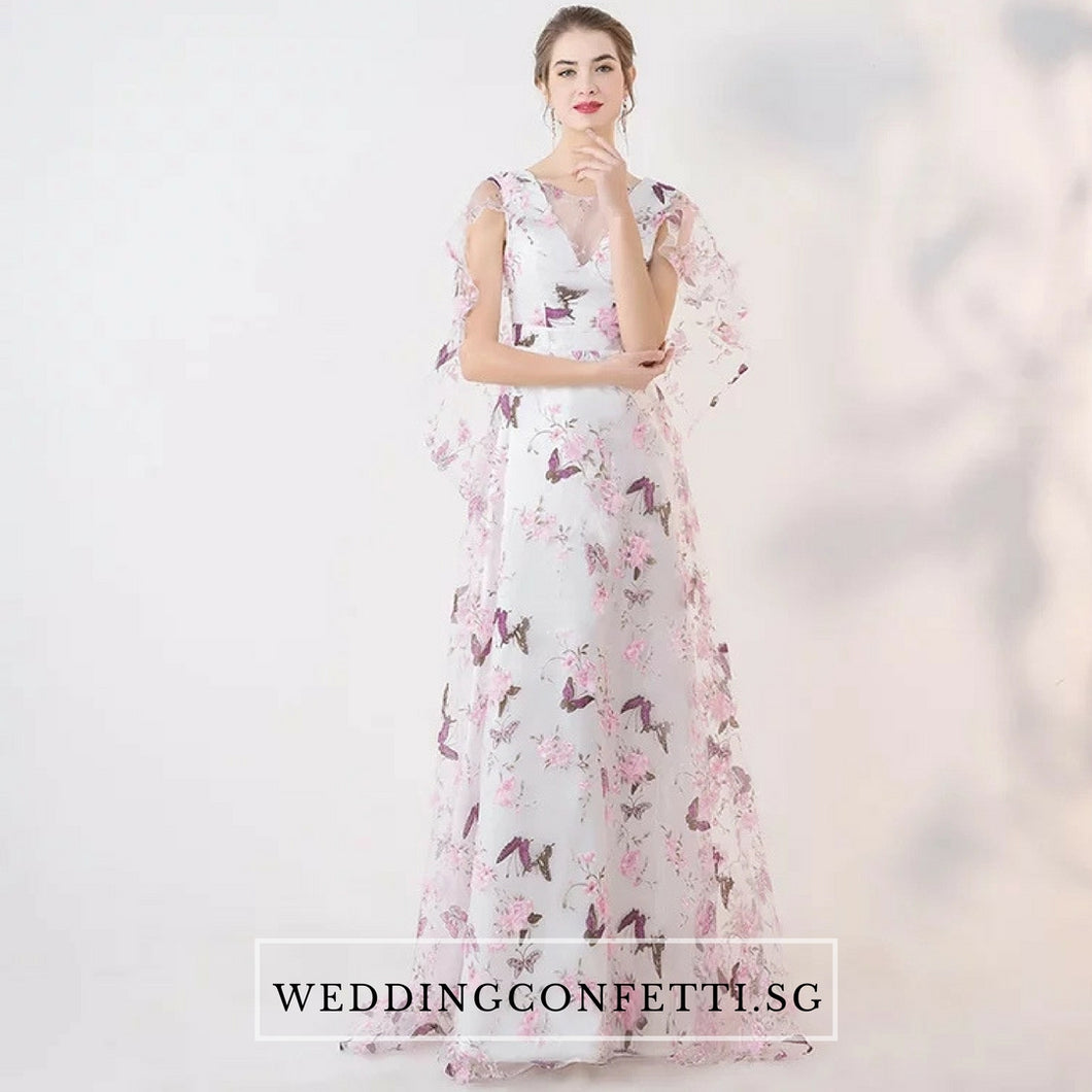 The Spring Blossoms Begonia Sleeveless Dress - WeddingConfetti