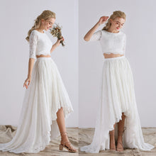 Load image into Gallery viewer, The Serena Wedding Bridal Separates Cropped Top and Skirt