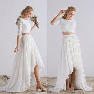 The Serena Wedding Bridal Separates Cropped Top and Skirt