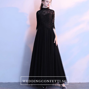 The Coreen Long Sleeves Lace Dress (Available in 3 colours/Customisable) - WeddingConfetti