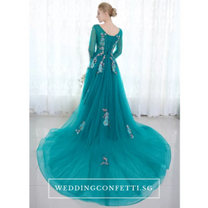 The Greta Green Long Sleeves Lace Gown (Customisable) - WeddingConfetti