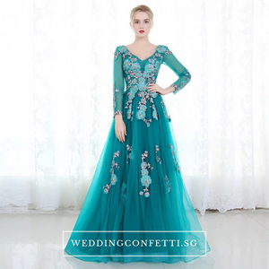 The Greta Green Long Sleeves Lace Gown (Customisable) - WeddingConfetti