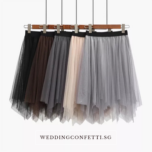 The Lorraine Bridesmaid Layered Tulle Skirt - WeddingConfetti