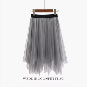 The Lorraine Bridesmaid Layered Tulle Skirt - WeddingConfetti