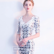 Load image into Gallery viewer, The Jhovana Rose Gold/Silver/Black Long Sleeves Gown - WeddingConfetti