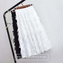 Load image into Gallery viewer, The Fetcher Bridesmaid Feathered Skirt - WeddingConfetti
