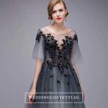 Load image into Gallery viewer, The Ophelle Wedding Bridal Long Illusion Sleeves Dress - WeddingConfetti