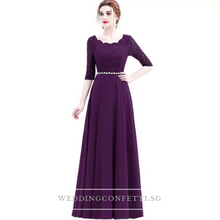Load image into Gallery viewer, The Sophella Royal Blue / Bright Red / Wine Red / Black Dress - WeddingConfetti
