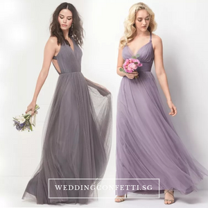 The Petrina Bridesmaid Halter Tulle Gown (Customisable)